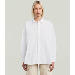 G-STAR - Boyfriend Shirt - Overhemd - Wit - 97% Katoen, 3% Lycra® Elastaan