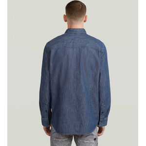 Clean - Slim Shirt - Donkerblauw - Heren