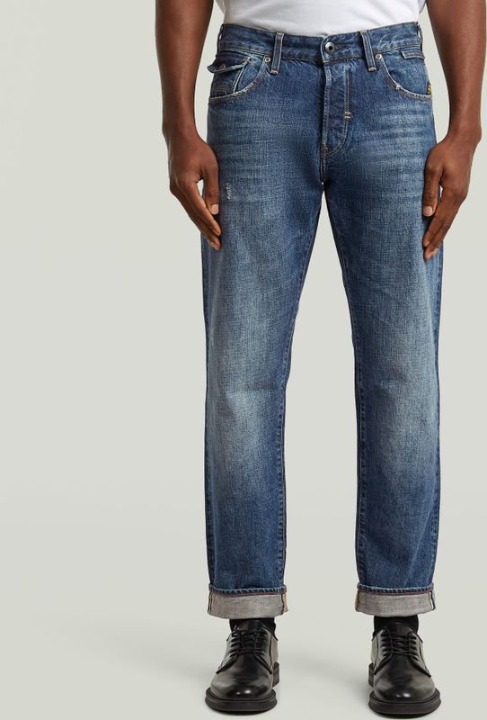 Morry - FWD Regular Tapered - Selvedge Jeans - Midden Blauw - Heren