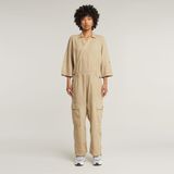 G-Star - D26008-D454-D848 - Jumpsuit - Beige - Casual - Lange Mouwen - Gerecycled Katoen