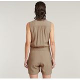 Jumpsuit - Korte Mouwen - Zacht Viscose - Met Klepzakken