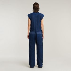 Jumpsuit - Blauw - Gerecycled Katoen - Mouwloos - Casual