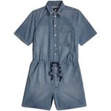 Jumpsuit - Korte Mouwen - Denim - 100% Regeneratief Katoen