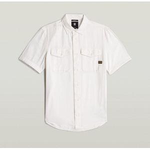 Marine - Casual Overhemd - Wit - Biologisch Katoen