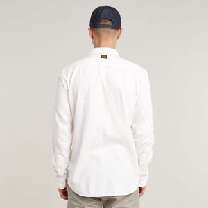 G-star - Marine - Overhemd - Blauw - Slim Fit, 50% Katoen, 50% Gerecycled Katoen