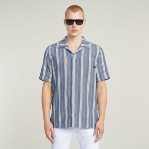 G-Star - D26183-D916-H058 - Overhemd - Blauw - Katoen - Korte Mouwen