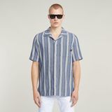 G-Star - D26183-D916-H058 - Overhemd - Blauw - Katoen - Korte Mouwen