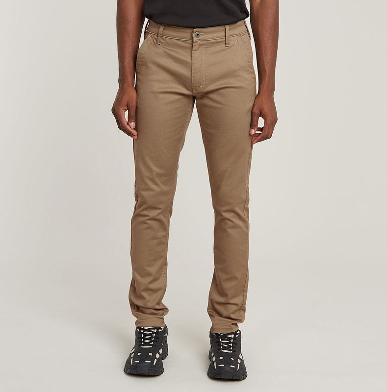 G-STAR - Skinny Chino 3.0 - Herenbroek - Groen - Taille 34 / Lengte 30