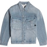 Jack Dakota - Lichtblauw - Herenjas - 100% Katoen - Knoopsluiting