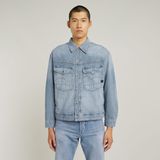 Jack Dakota - Lichtblauw - Herenjas - 100% Katoen - Knoopsluiting