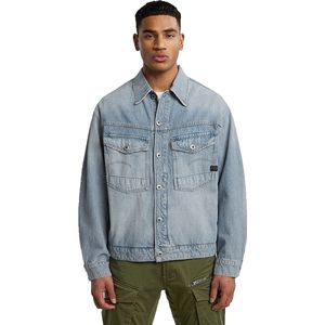 Jack Dakota - Lichtblauw - Herenjas - 100% Katoen - Knoopsluiting