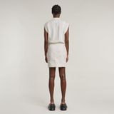 G-STAR Casual Jurk - Wit - Katoen - Met Zakken