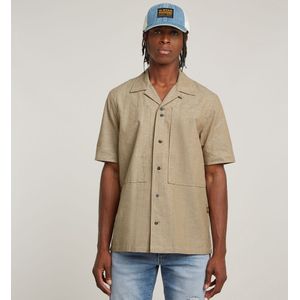 G-STAR Workwear Resort Regular Shirt voor heren, meerkleurig (Dk Black/Mayfly D26190-d914-h050), XS