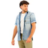 G-STAR Slanted Double Pocket Regular T-shirt - Blauw - Katoen