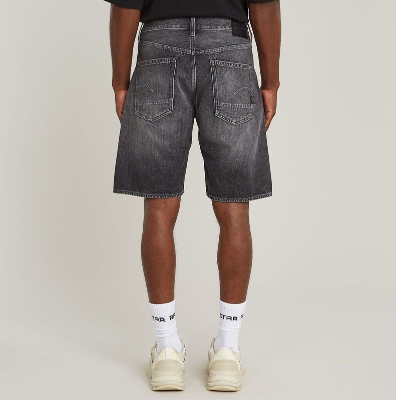 G-STAR - Dakota Raw Edge - Korte Broeken - Blauw - Faded Scoria Grey D24411-d537-h147