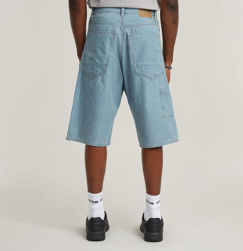 G-Star - D26129-D953-H167 - Korte Bam Logger - Blauw - Casual - Katoen