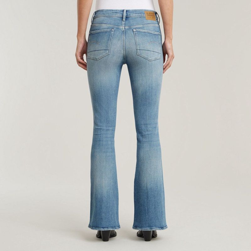 G-STAR - 3301 Flare Jeans - Wit - 5-pocket-design