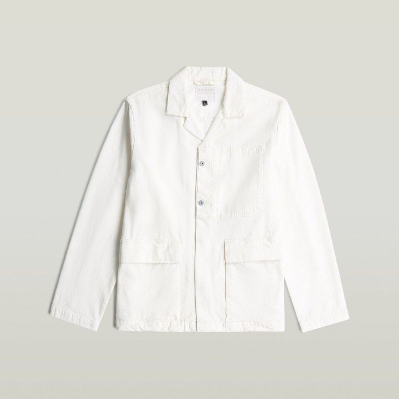 G-Star - D23027-D948-H161 - Blazer - Gebroken Wit - Casual - Duurzaam - Gerecycled Katoen