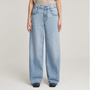 G-Star - D25286-D932-H110 Jeans Rater Hoog Los - Blauw - Denim - Biologisch Katoen - Duurzaam