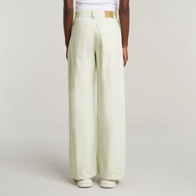 G-Starvoor vrouwen. D25286-D948-H138 Jeans Rater Hoog Losjes Groen (24/30), Casual, Katoen