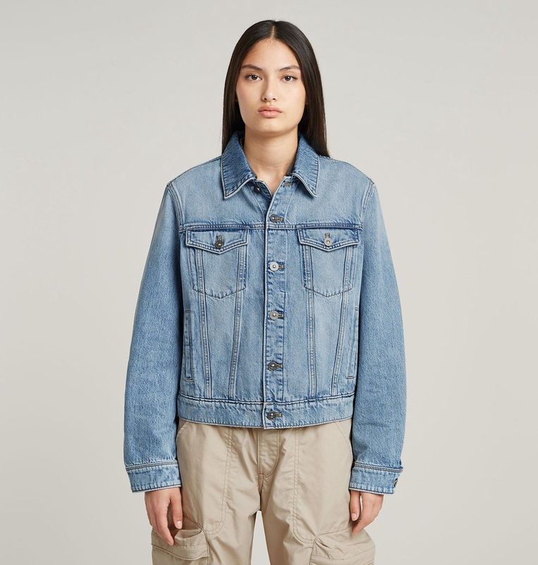 Jack - Effen - Denim - Normale Pasvorm