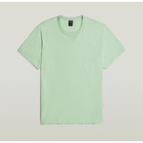 G-Star RAW - Nifous - T-shirt - Vert - Katoen - Encolure Côtelée