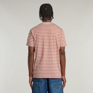 G-star - Nifous Stripe - T-shirt - Grijs - 100% Biologisch Katoen