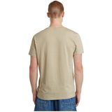 G-STAR - Base-S - T-Shirt - Beige - 100% Biologisch Katoen