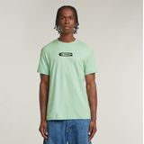 G-STAR Heren Old Skool Logo R T T-shirt, Groen (Birds Egg Green D25967-c812-g992), XS