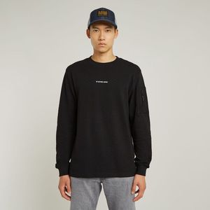 G-Star - D26033-D965-6484 - Sweater - Zwart - Biologisch Katoen - Duurzaam