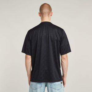 G-Star Raw - Football - Tricot - V-hals - Label- en Motiefprint