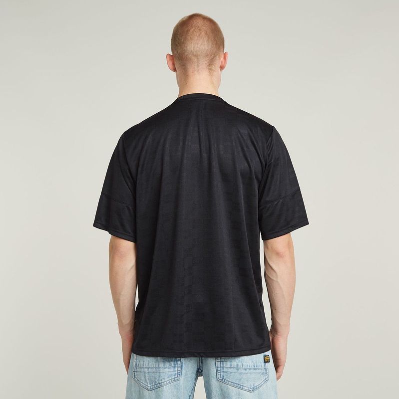 G-Star Raw - Football - Tricot - V-hals - Label- en Motiefprint