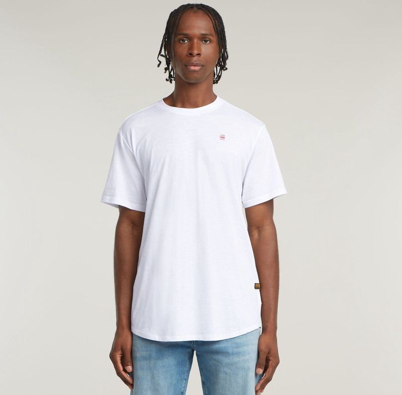 G-STAR - Lash Back Graphic - T-shirt - Wit - 100% Biologisch Katoen