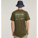 G-Star - D26043-C372-B230 - T-shirt - Groen - Korte Mouwen - Biologisch Katoen - Duurzaam