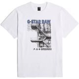 G-Star - D26045-C336-110 - T-shirt - Wit - Korte Mouwen - Biologisch Katoen - Duurzaam