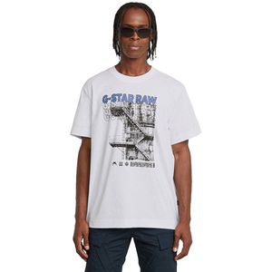 G-Star - D26045-C336-110 - T-shirt - Wit - Korte Mouwen - Biologisch Katoen - Duurzaam