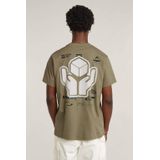 G-STAR - Back Graphic T-shirt - Wit - Biologisch Katoen