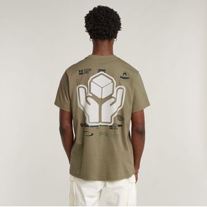 G-STAR T-shirt Groen - Oversized Pasvorm - Korte Mouwen