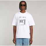 G-Star - D26052-D959-110 - T-shirt - Wit - Korte Mouwen - Biologisch Katoen - Duurzaam