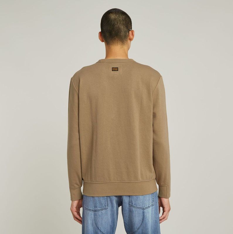 G-Star - D25121-D566-B444 - Sweater - Bruin - Biologisch Katoen - Duurzaam