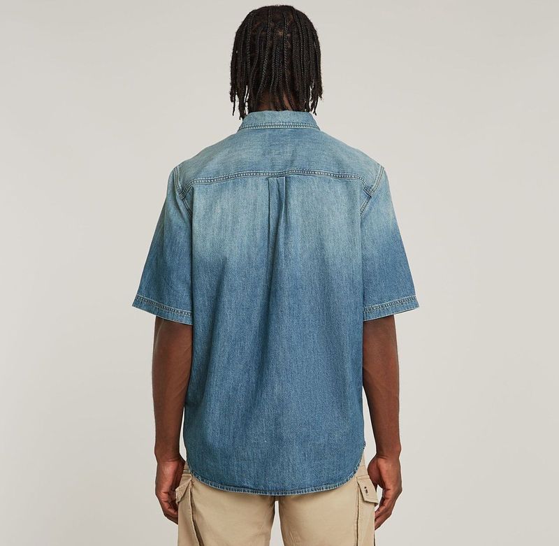 Overhemd - Effen - Katoen - Regular Fit - Kwartmouw - Knoopsluiting