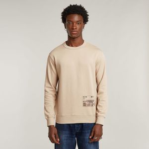 G-STAR Heren Shipping Gr R Sw Sweater, beige (Dk Brick D26284-d970-1214), S