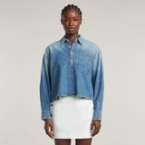 G-STAR - Boxy Day - Blouse - Blauw - Denim