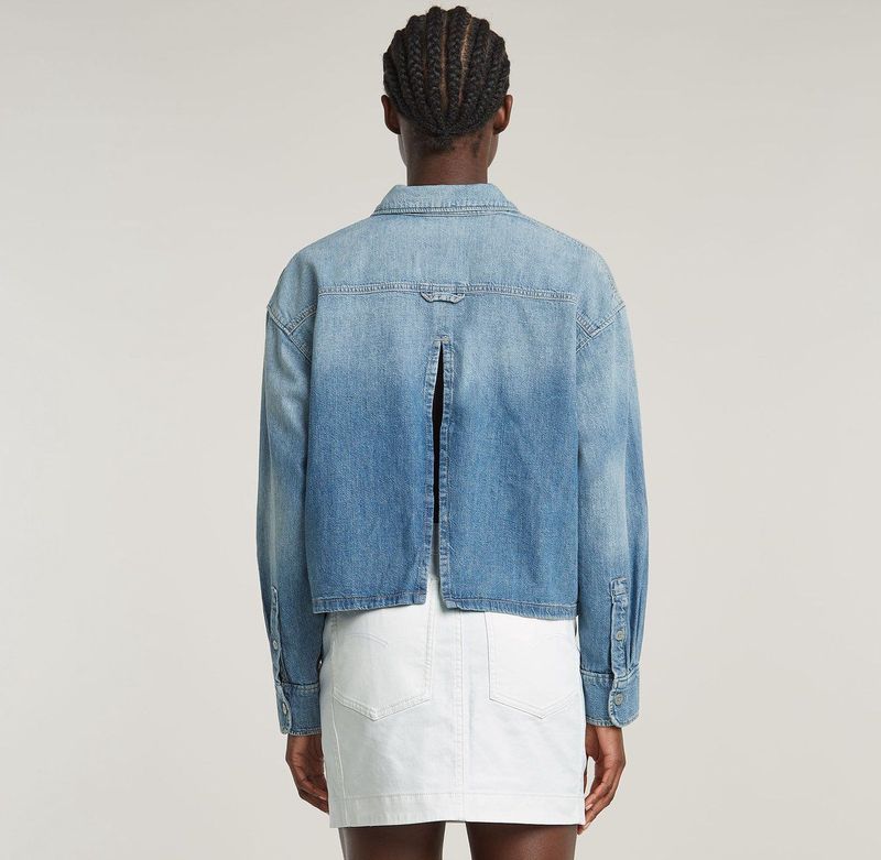 G-STAR - Boxy Day - Blouse - Blauw - Denim