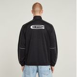 G-Star - D26303-D957-6484 - T-shirt - Zwart - Gerecycled Polyester, Lange Mouwen, Ritssluiting