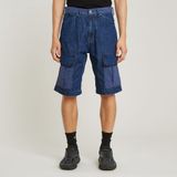 G-Star - Bend 3D Cargo - Korte Broek - Blauw - Gerecycled Katoen