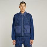 Coach - Mixed Zip - Tussenjas - Denim - Blauw - 100% Regeneratief Katoen