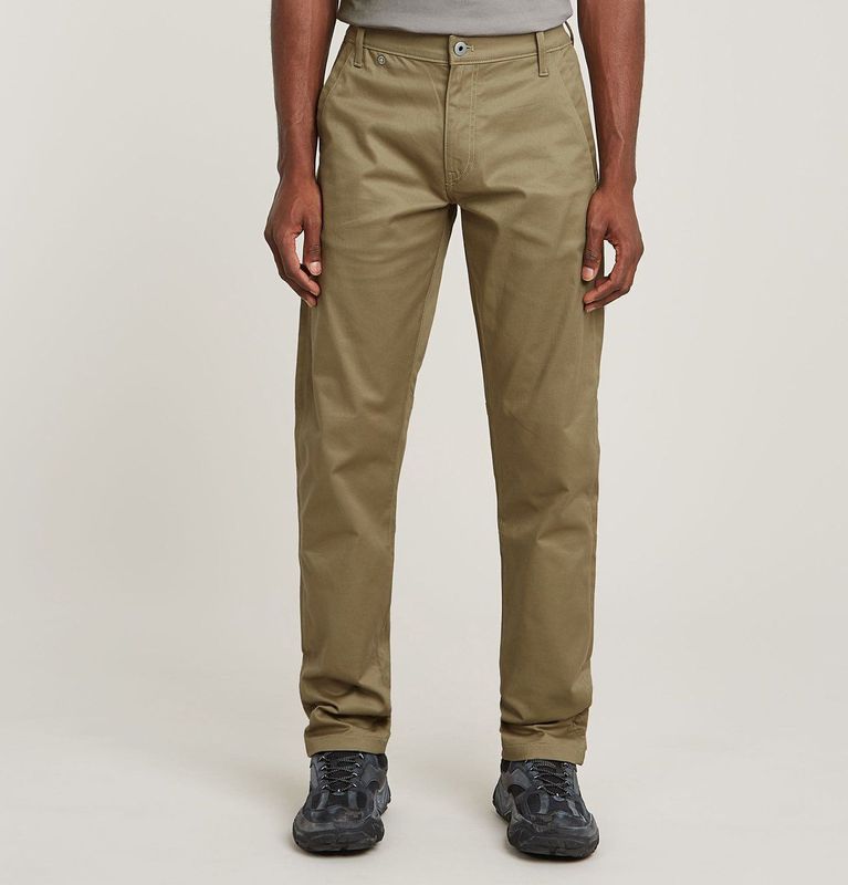 G-STAR Morry Tapered chinobroek voor heren, groen (Ensis Green D26400-c105-6057), 26W / 30L