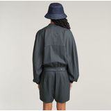 Jumpsuit - Grijs - Lyocell - Hoge Taille - Lange Mouwen