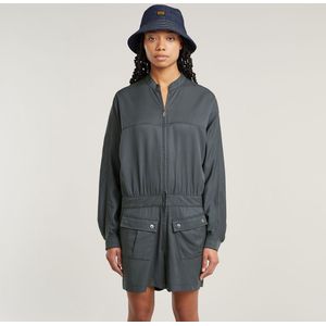 Jumpsuit - Grijs - Lyocell - Hoge Taille - Lange Mouwen